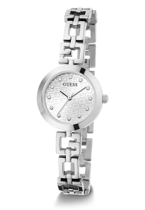 Relógio Pulseira Corrente Prata Guess 